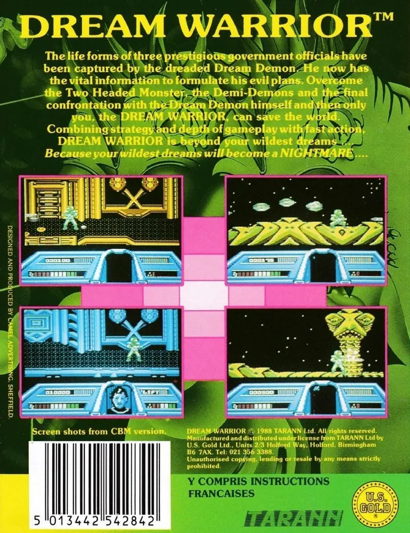 Dream Warrior box back