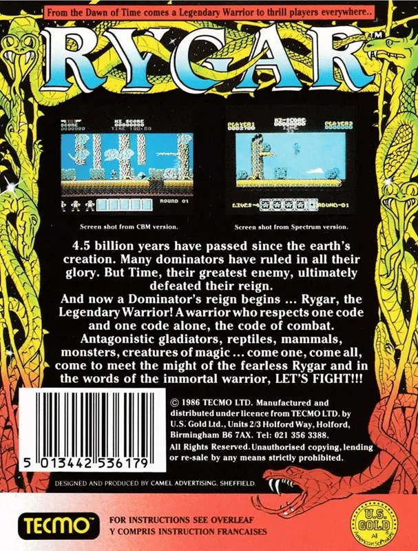 Rygar box back