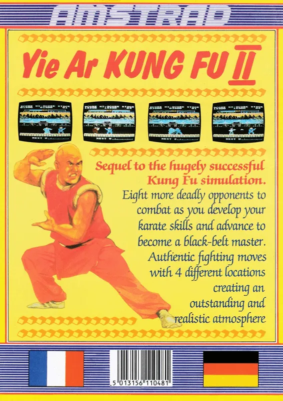 Yie Ar Kung-Fu II box back