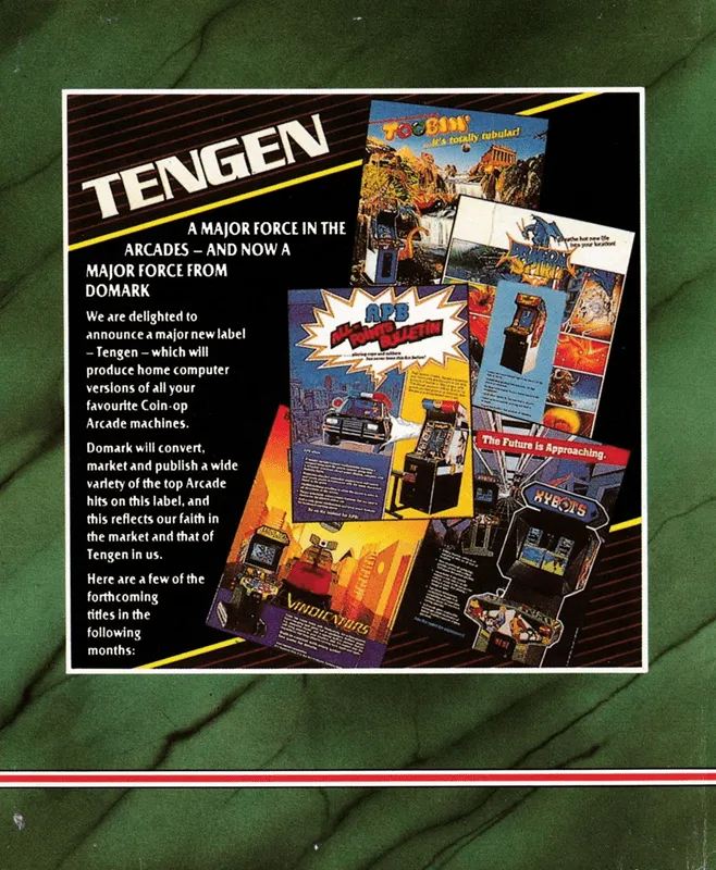 Xybots box back
