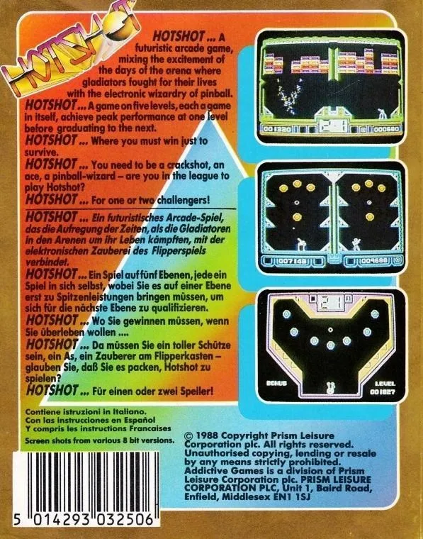 HotShot box back