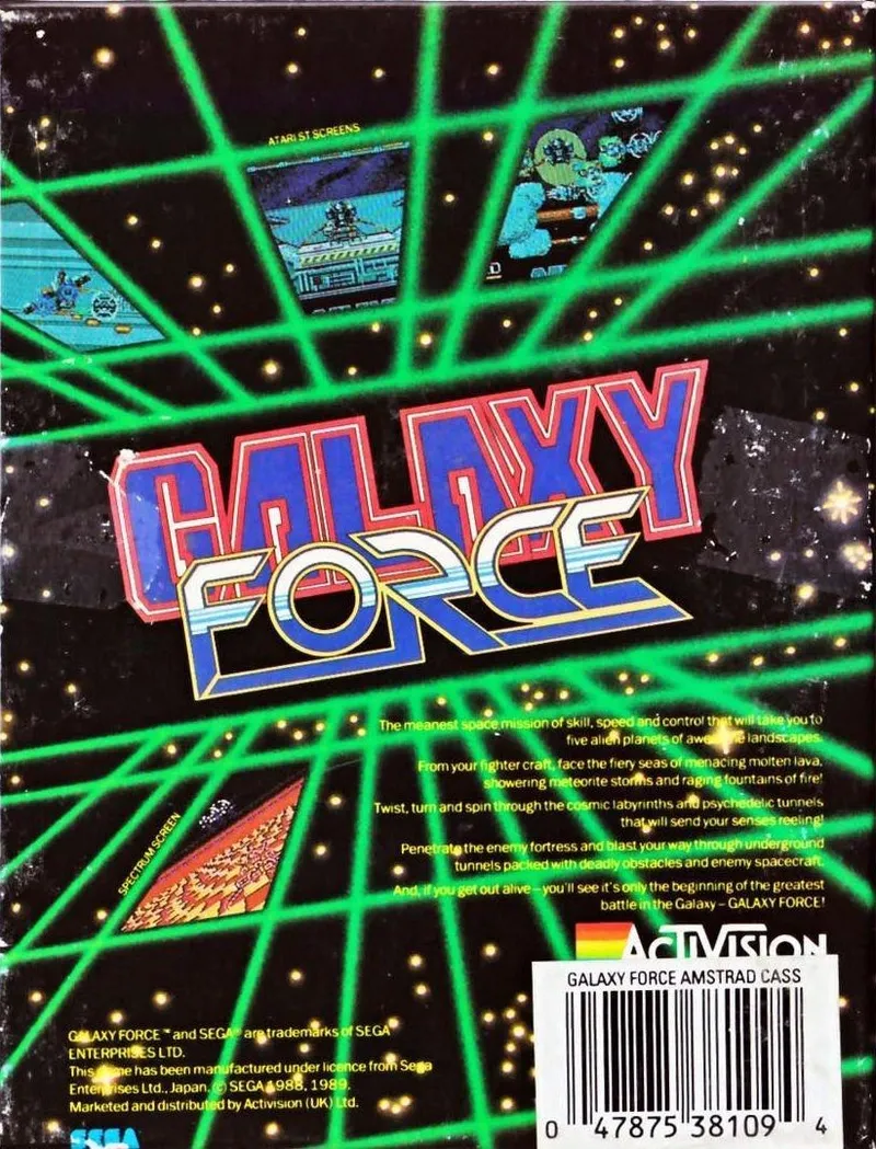 Galaxy Force box back