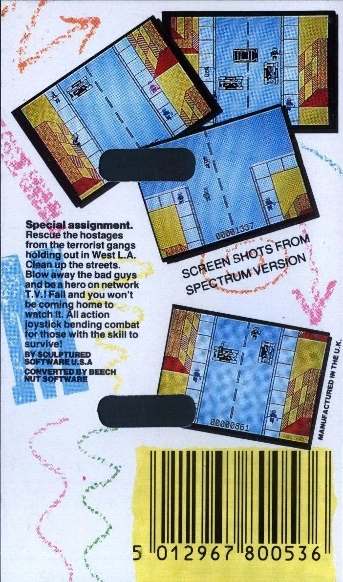 Los Angeles SWAT box back