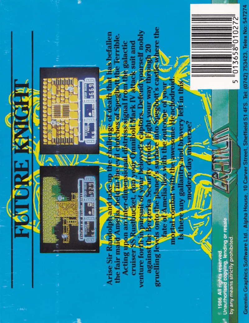 Future Knight box back