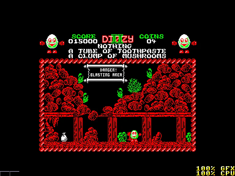 Backdrop artwork for Dizzy II: Treasure Island Dizzy