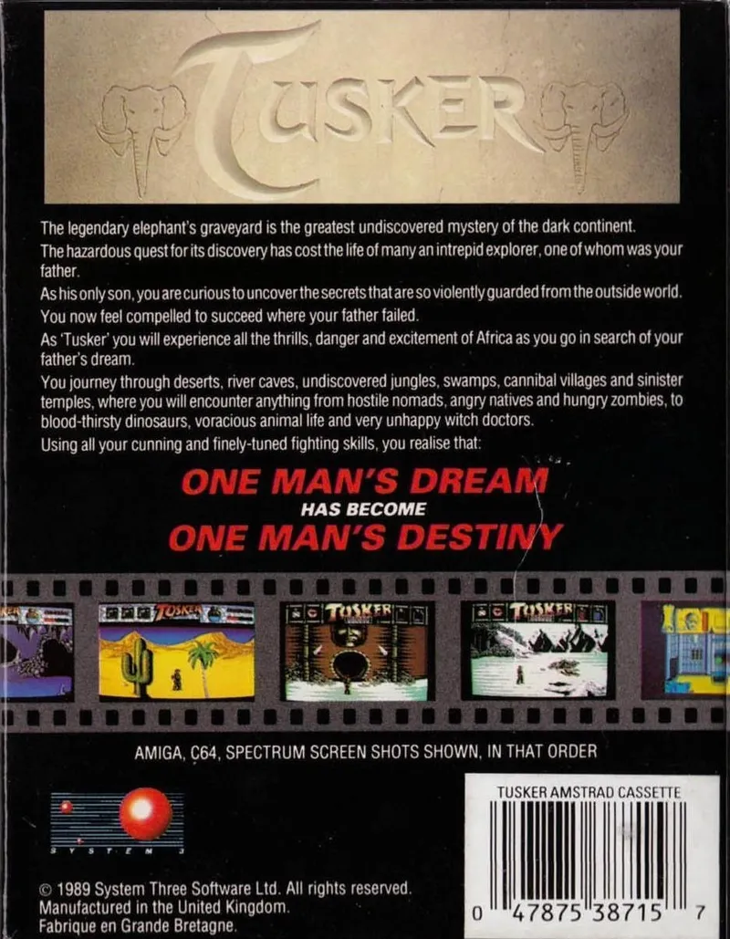 Tusker box back