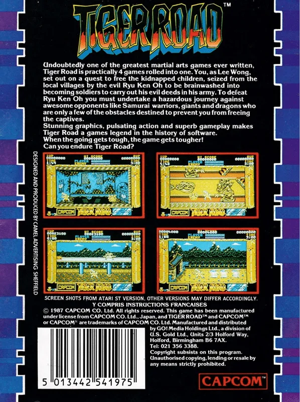Tiger Road box back