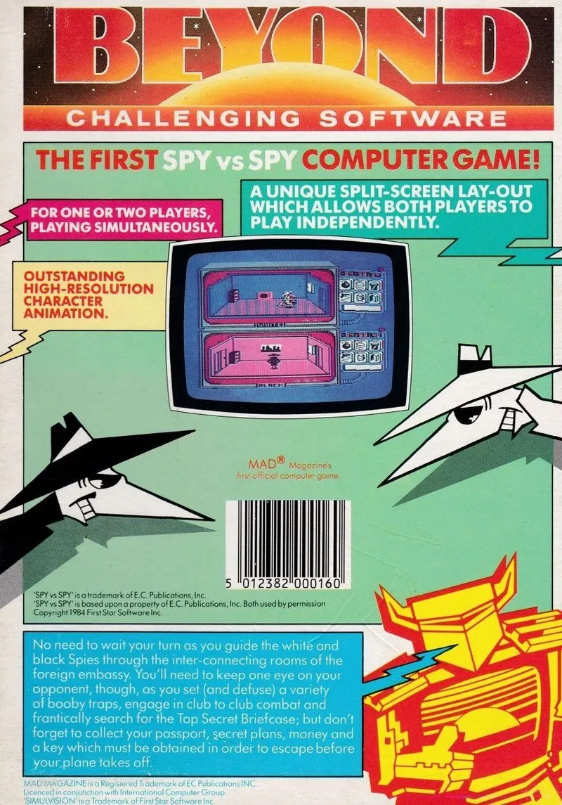 Spy vs Spy box back