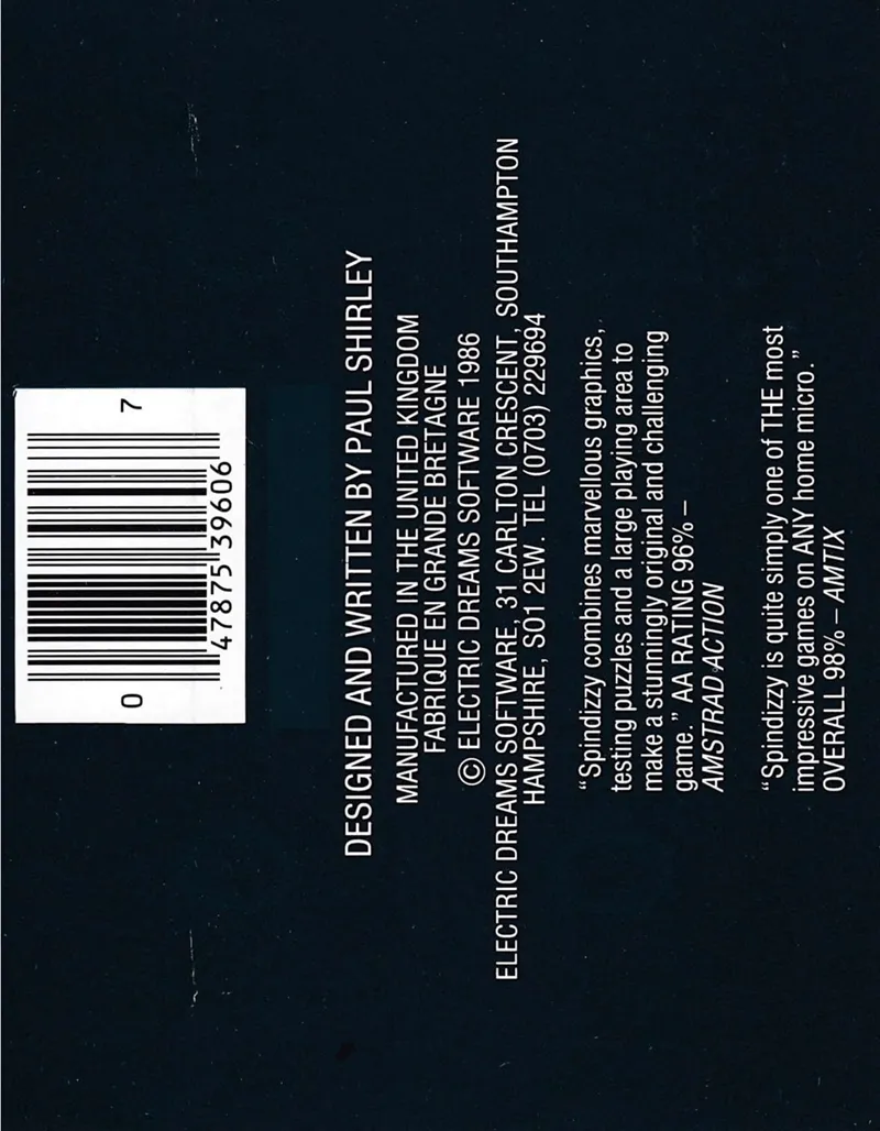 Spindizzy box back