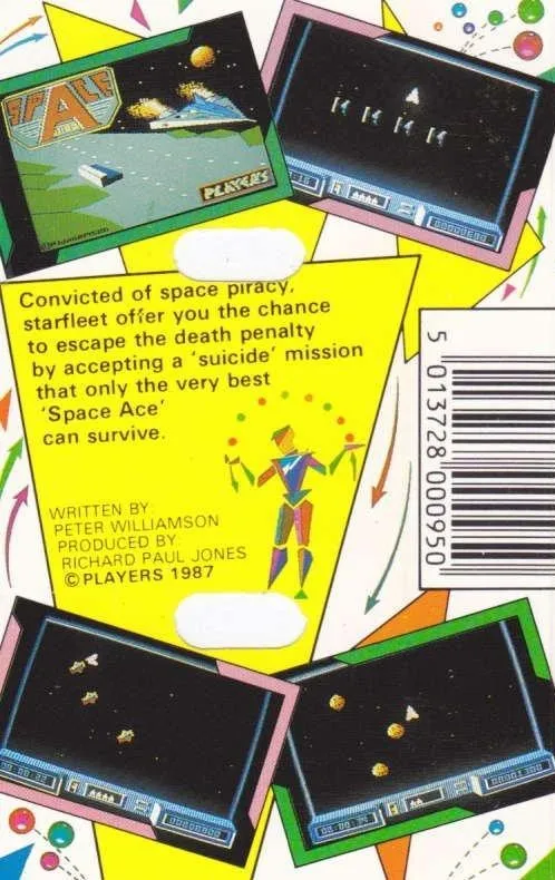 Space Ace box back