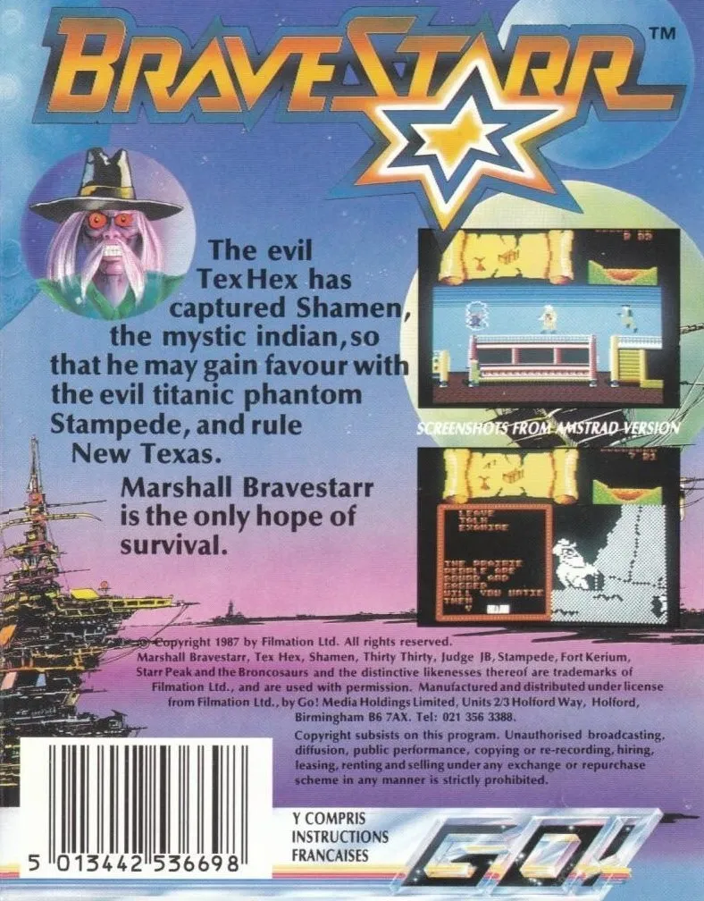 BraveStarr box back