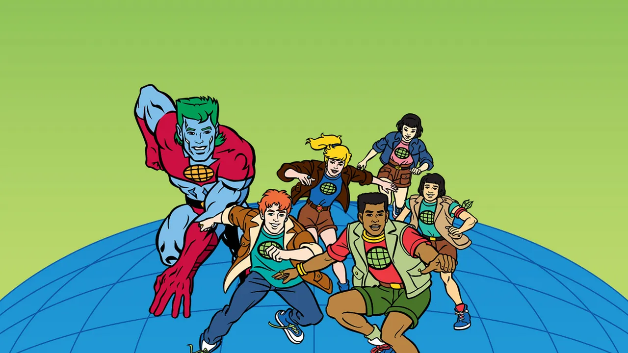 Backdrop artwork for Captain Planet and the Planeteers