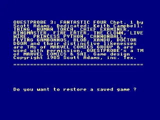 Questprobe 3: The Human Torch and The Thing screenshot