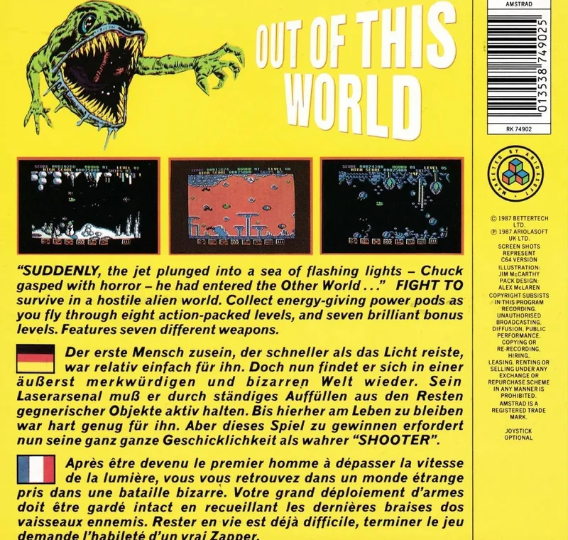 Out of This World box back