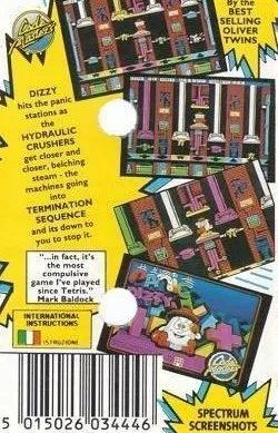 Panic Dizzy box back