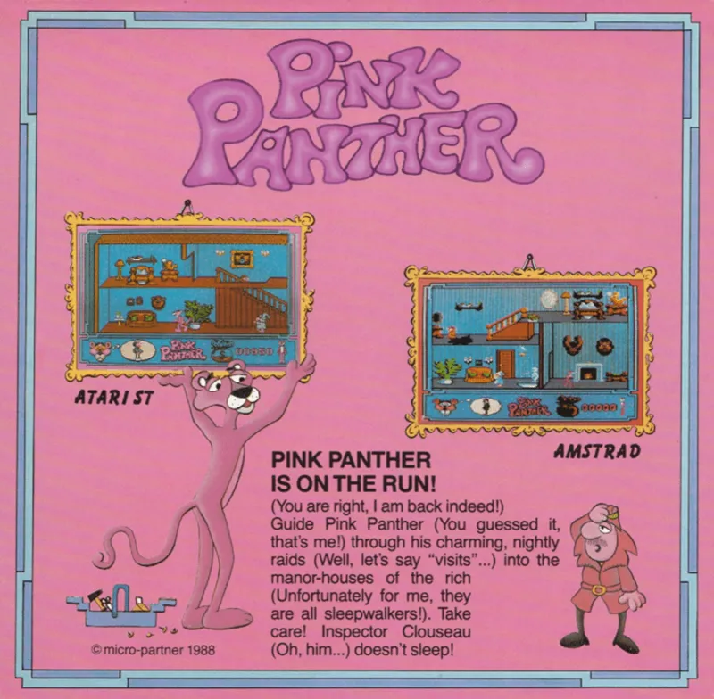 Pink Panther box back