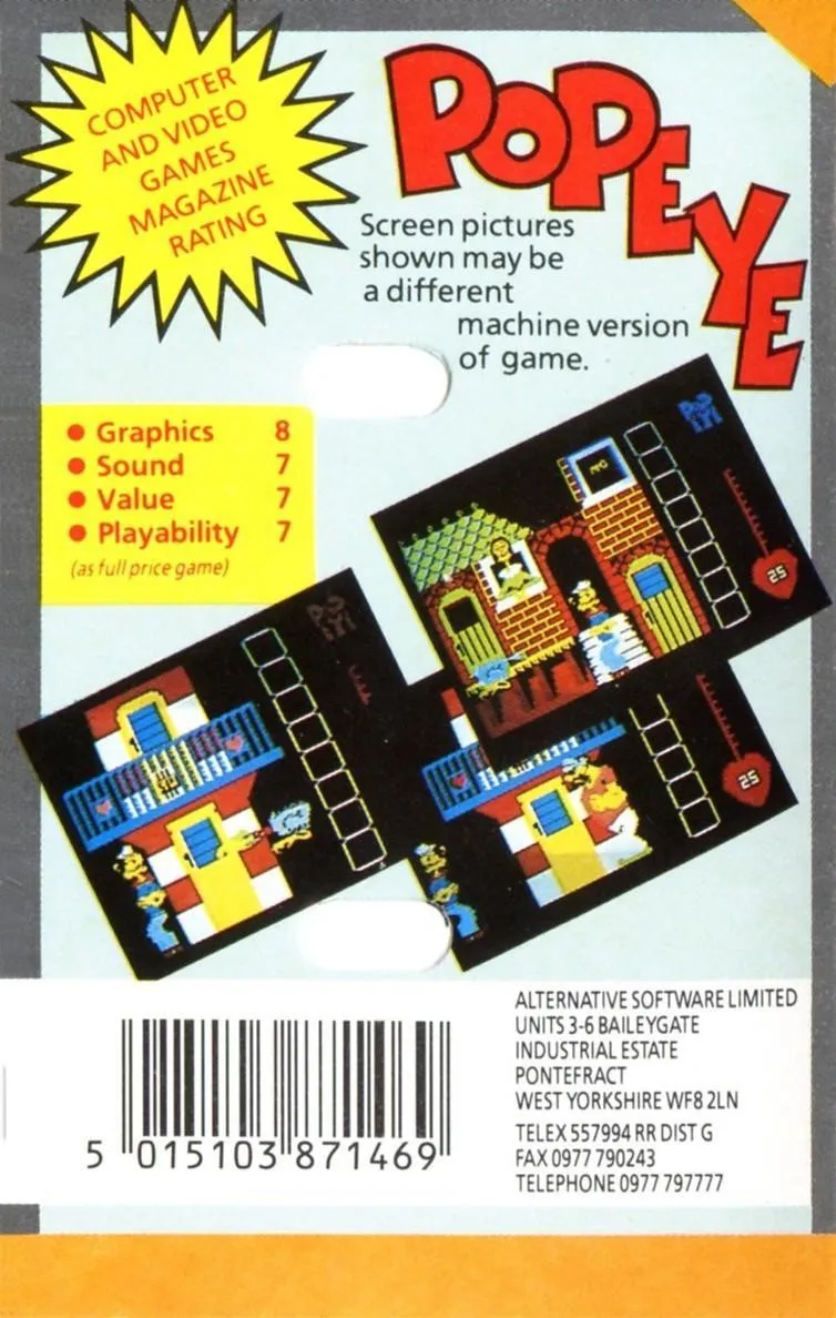 Popeye box back