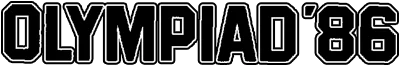 Olympiad '86 logo