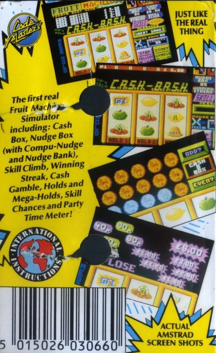 Fruit Machine Simulator box back