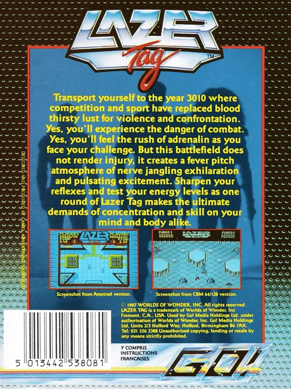 Lazer Tag box back