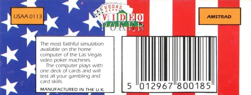 Las Vegas Video Poker box back