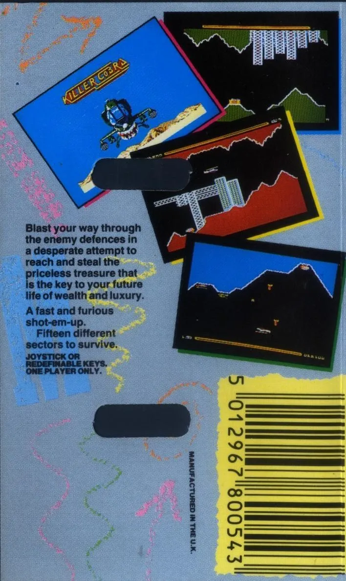 Killer Cobra box back