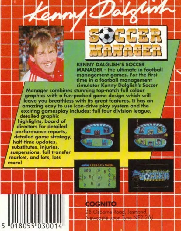 Kenny Dalglish Soccer Manager box back