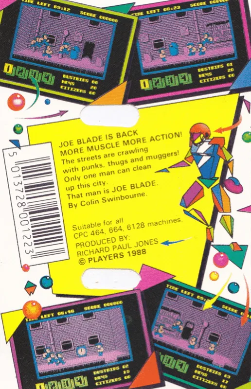 Joe Blade II box back