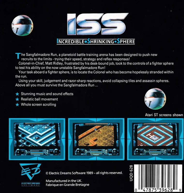 ISS: Incredible Shrinking Sphere box back