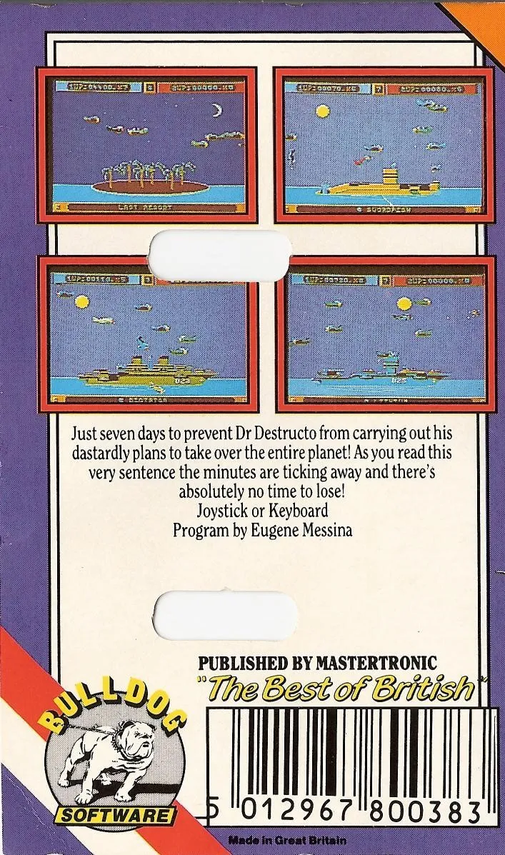 The Island of Dr. Destructo box back