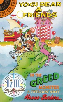 Yogi Bear and Friends in The Greed Monster: A Treasure Hunt cover art for Amstrad CPC