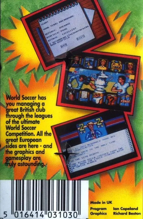 World Soccer box back