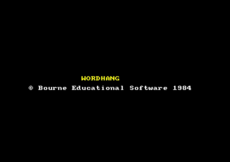 Wordhang screenshot