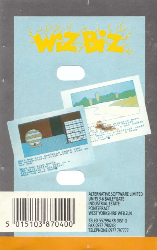 Wiz Biz box back
