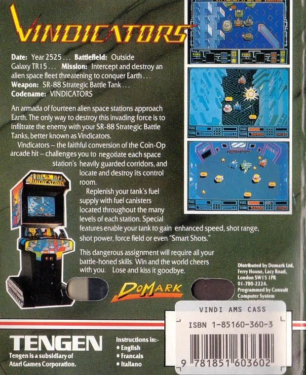 Vindicators box back