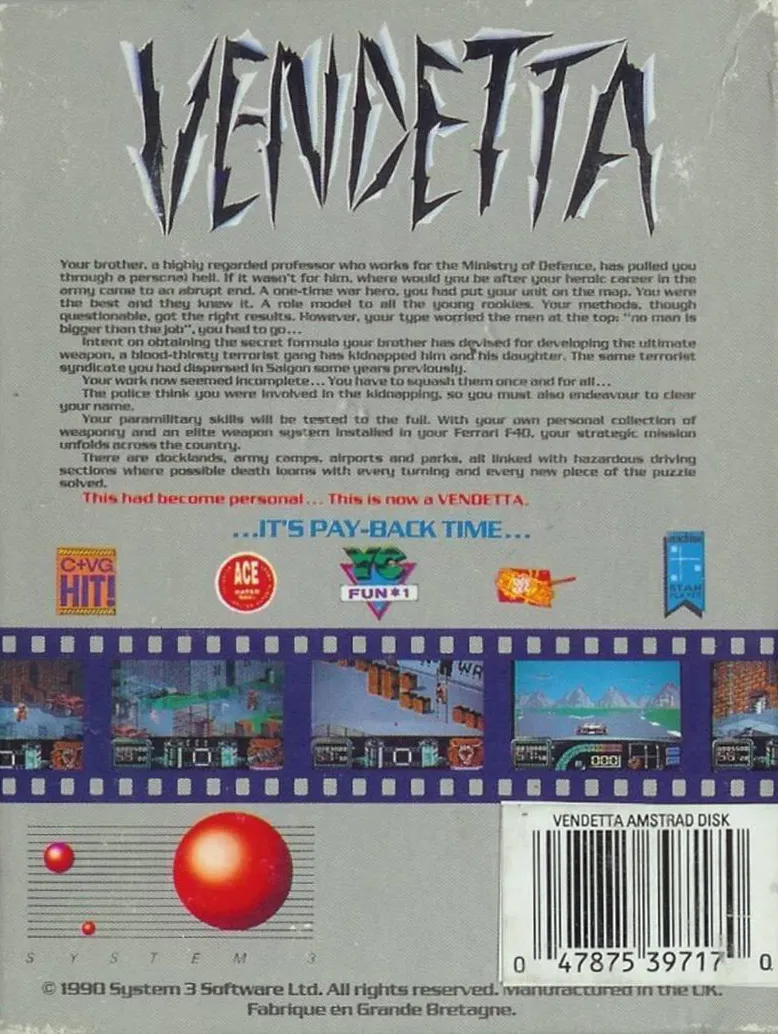Vendetta box back