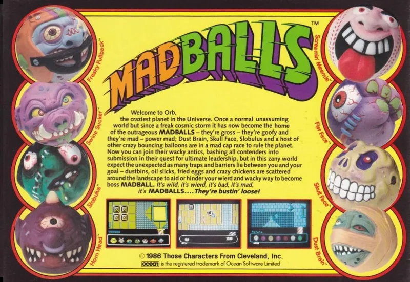 Madballs box back