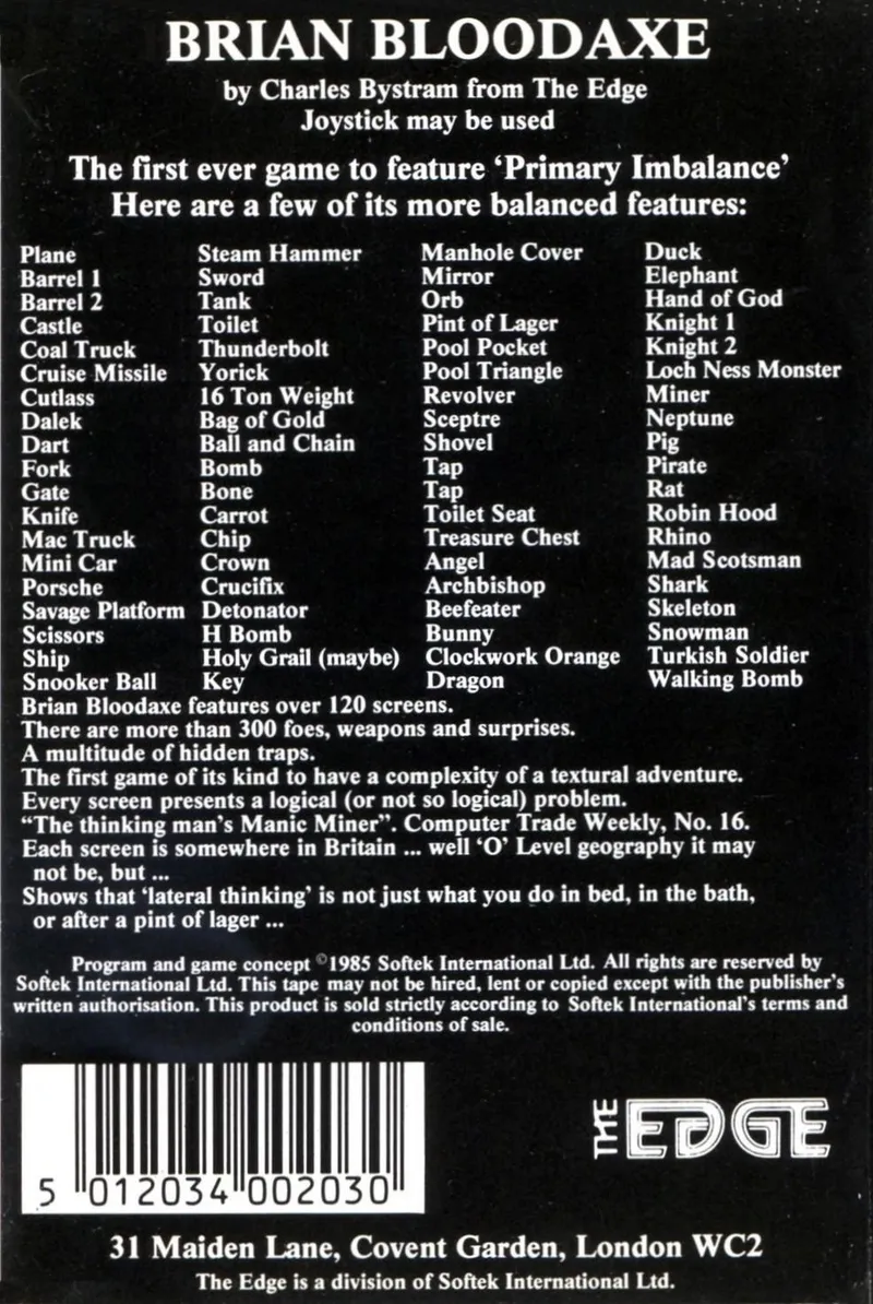 Brian Bloodaxe box back