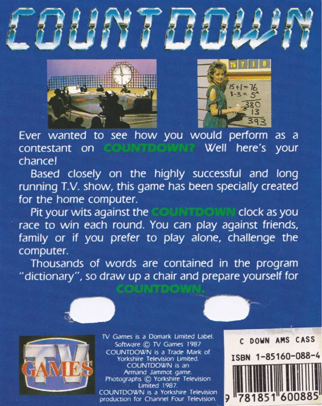 Countdown box back