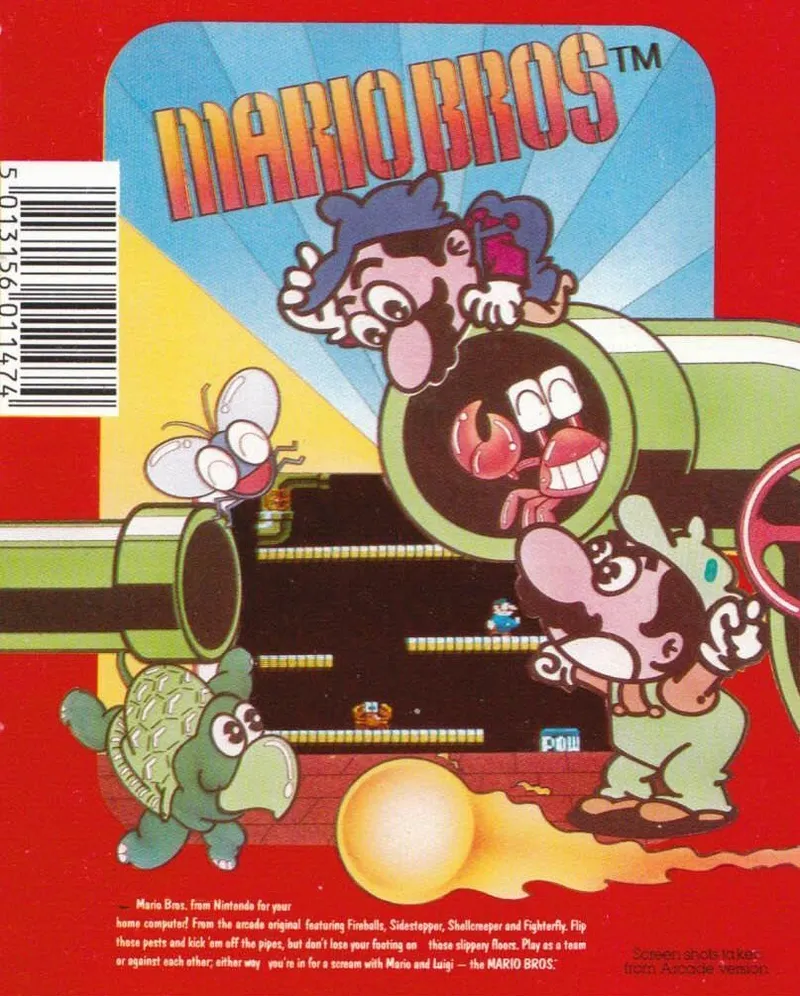 Mario Bros box back