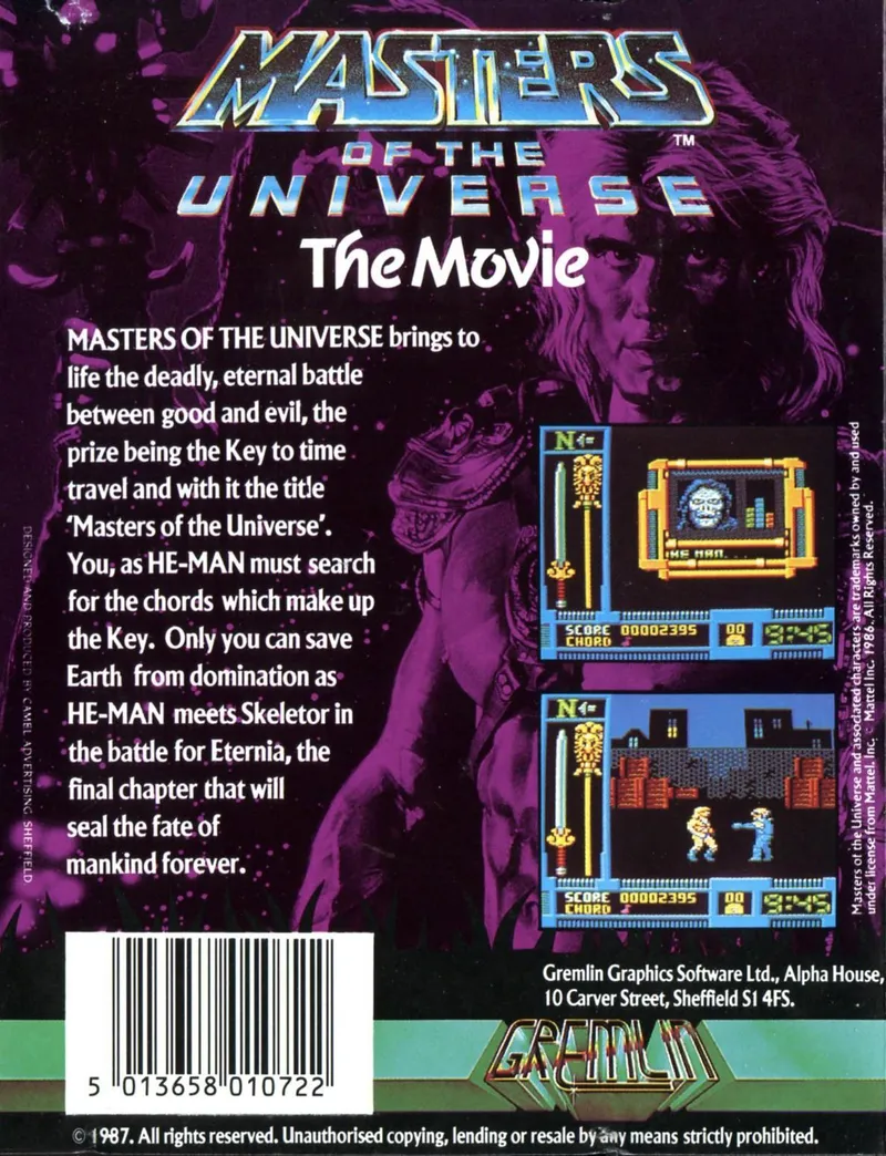 Masters of the Universe box back