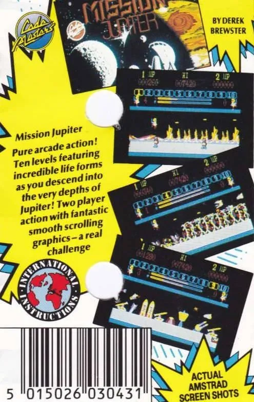 Mission Jupiter box back