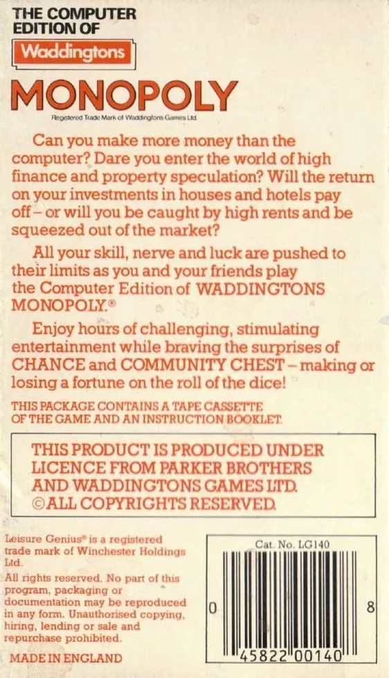 Monopoly box back