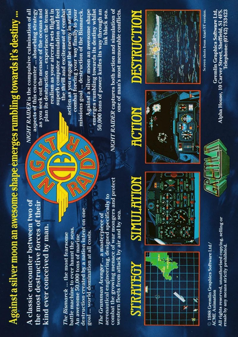 Night Raider box back