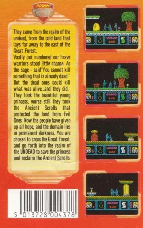 Deadly Evil box back