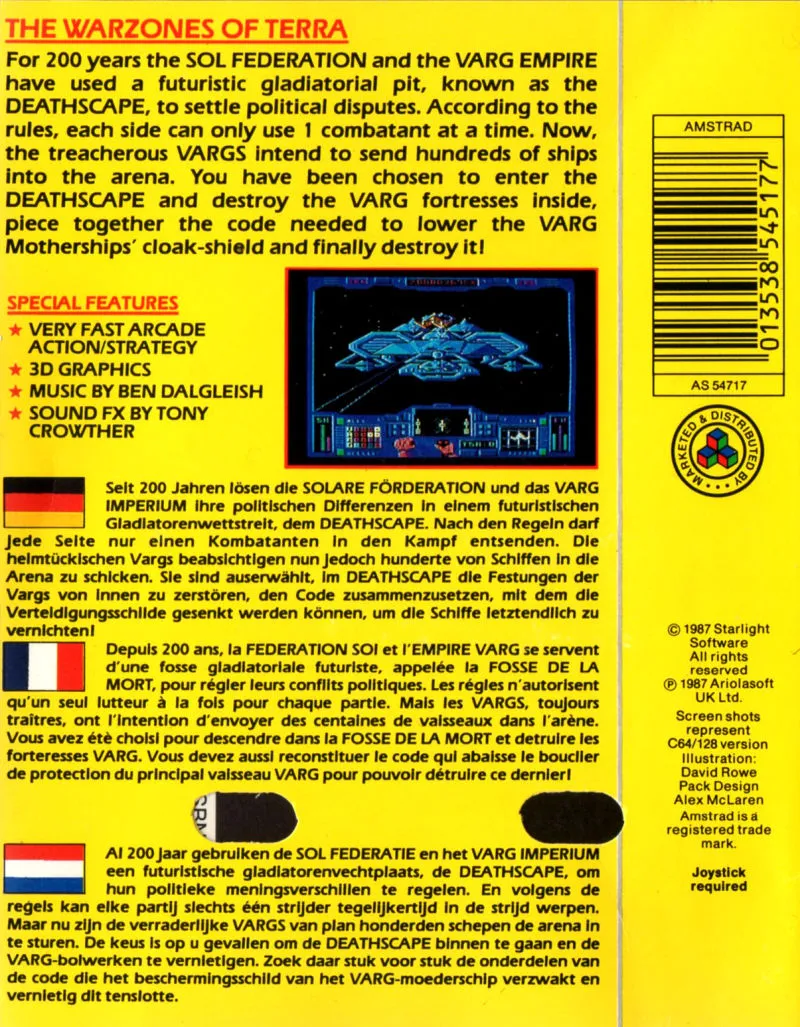 Deathscape box back