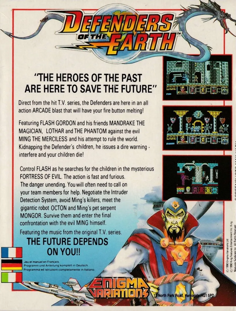 Defenders of the Earth box back