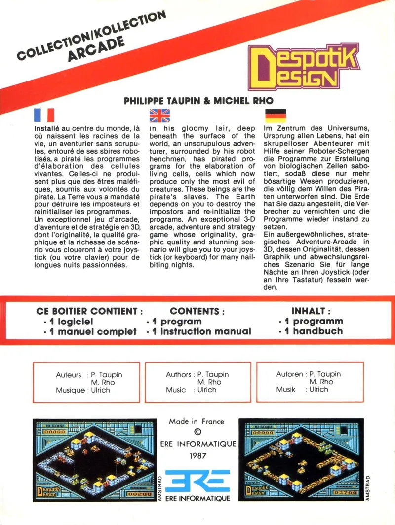 Despotik Design box back