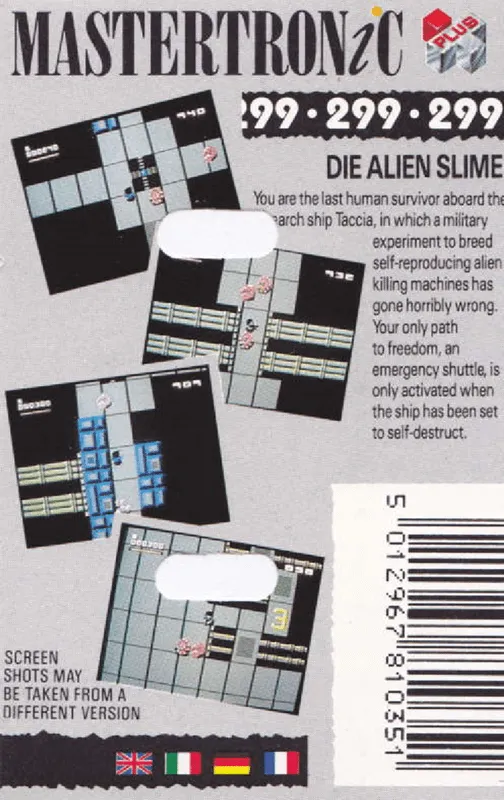 Die Alien Slime box back