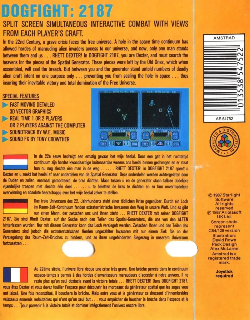 Dogfight 2187 box back